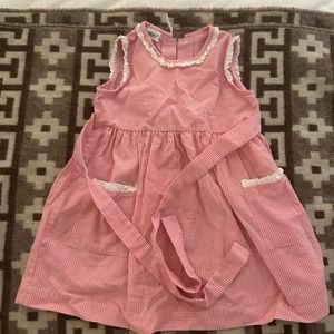 baroni pink gingham dress 2T